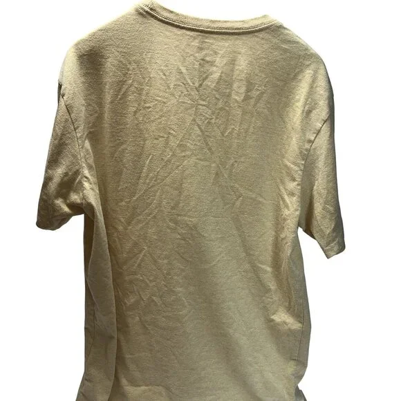 Patagonia Men’s Slim Fit Pocket Tee‎ Beige Organic Cotton Recycled Polyester-M - Picture 3 of 8